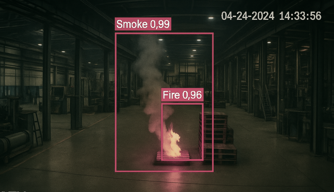 Detection hit boxes as they appear in YOLOv8